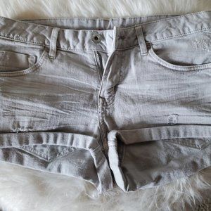 Light Grey Women's Jean Shorts
